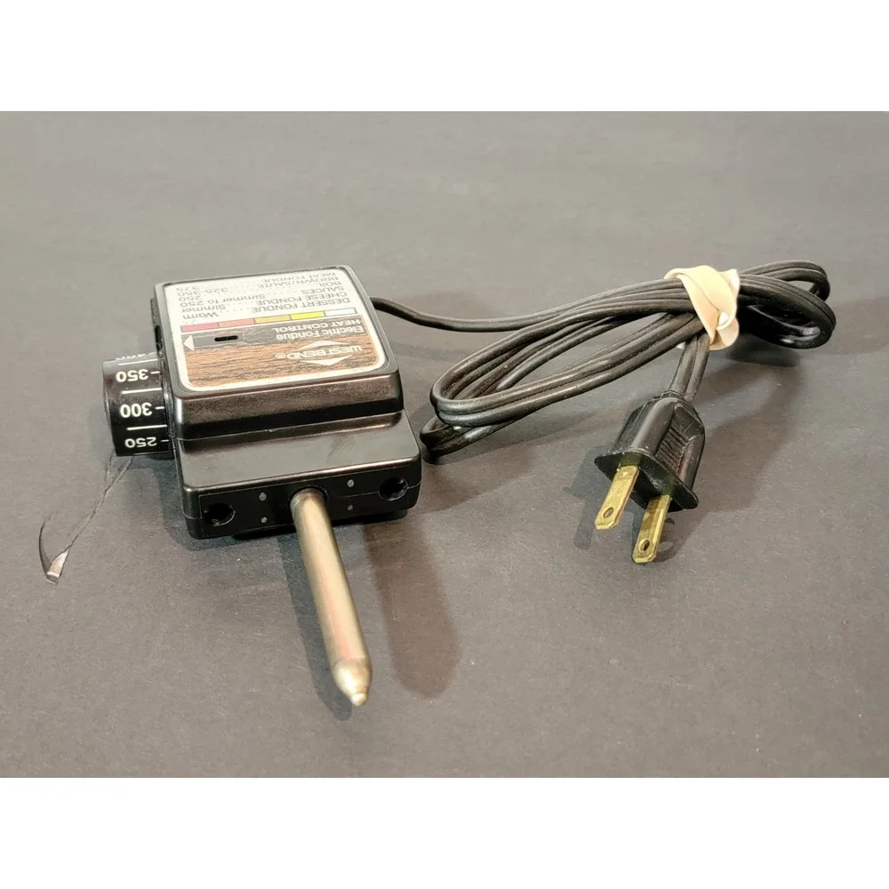 West Bend‎ Electric Power Cord Heat Control 1970's Fondue Pot Model #88502